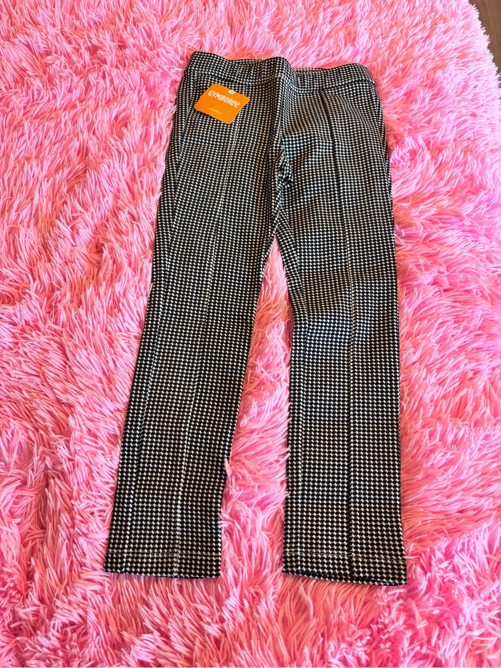 Gymboree Black and White Houndstooth Kids Dress Pants